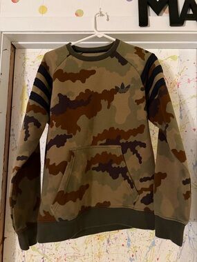 Adidas Men's Camo Crewneck Sweatshirt